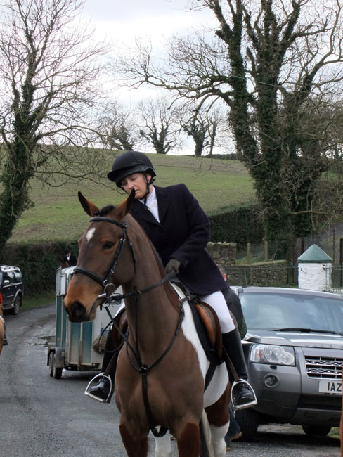 Cathy Feeney, wife of Huntsman DJ Feeney, ready to go