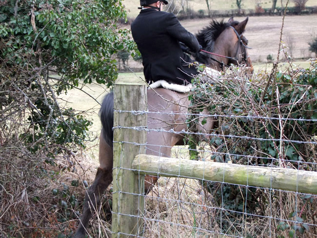 Gerry Rea clears the drain