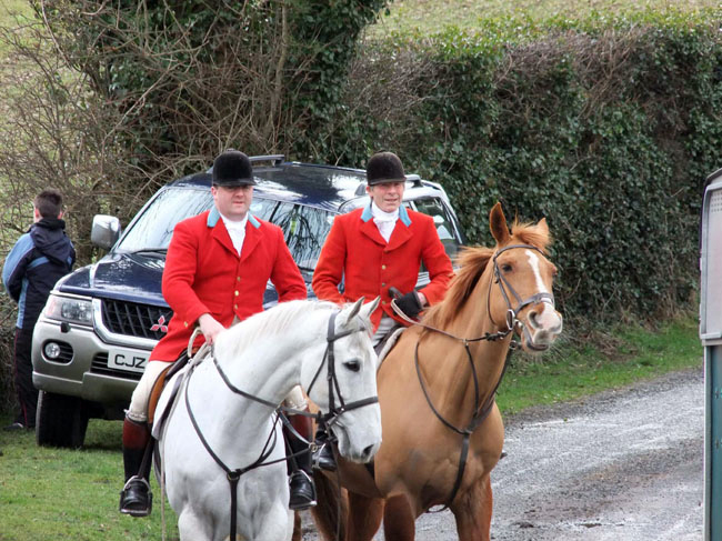 James Armstrong MFH & Craig Caven MFH wait patiently for the off!